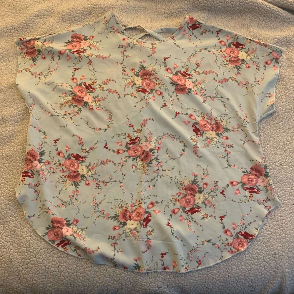 Light blue blouse from shein curve